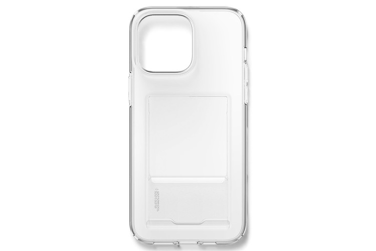 Ốp lưng iPhone 15 Promax Spigen silicon chống sốc quân đội, chống ố vàng, có khe đựng thẻ trong suốt (No.00895250)